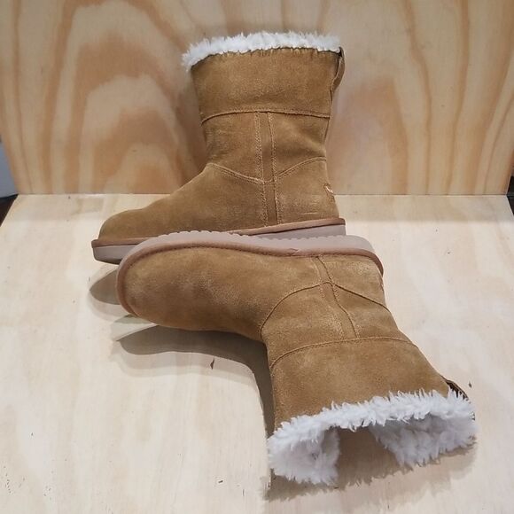 Koolaburra by UGG Tan Boots with White Fur Lining Wmn's size 6 - Picture 4 of 7